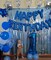 Blue Happy Birthday Balloon Banner – 16-Inch Foil Mylar Letters, Reusable Happy Birthday Sign for Women, Men, Boys, and Girls (Blue)